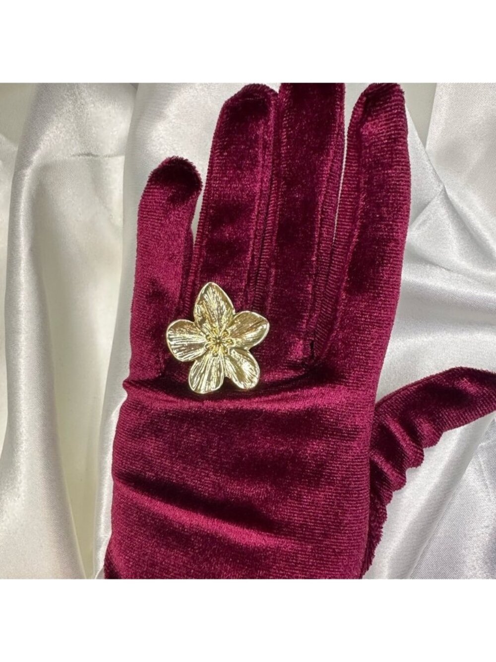 Mother’s Day GIFT Gold Floral RING BEST GIFT
